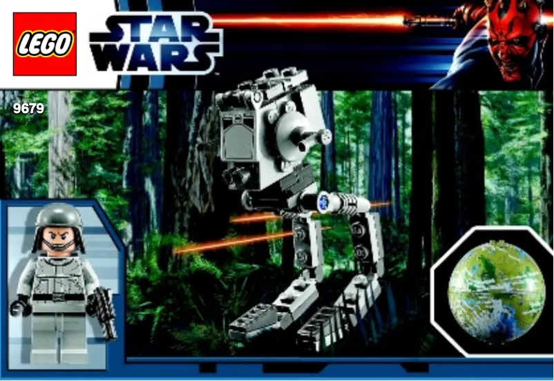 Page 1 de la notice Manuel utilisateur Lego AT-ST (TM) & Endor (TM)