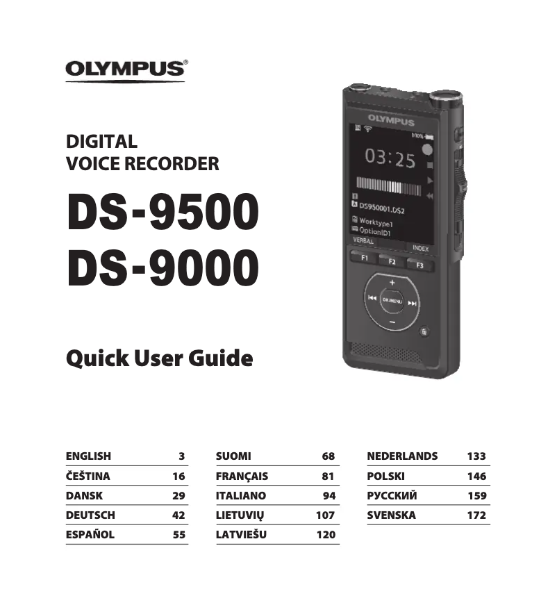 Página 1 del manual Manual de usuario Olympus DS-9000