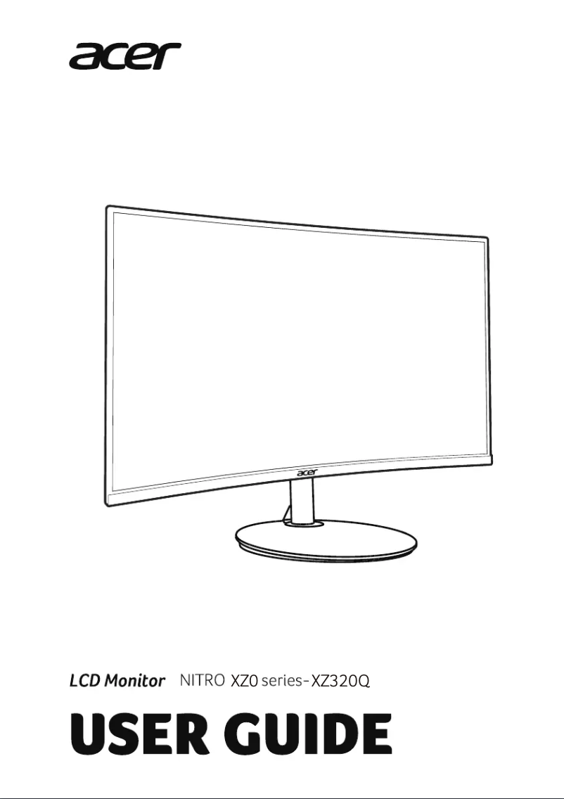 Page 1 de la notice Manuel utilisateur Acer XZ320QX