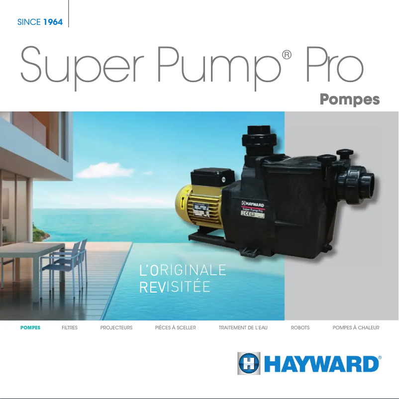 Página 1 del manual Folleto Hayward Super Pump Pro