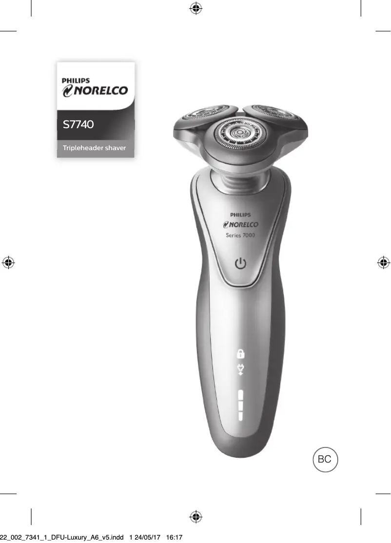 Página 1 del manual Manual de usuario Philips Norelco S7740