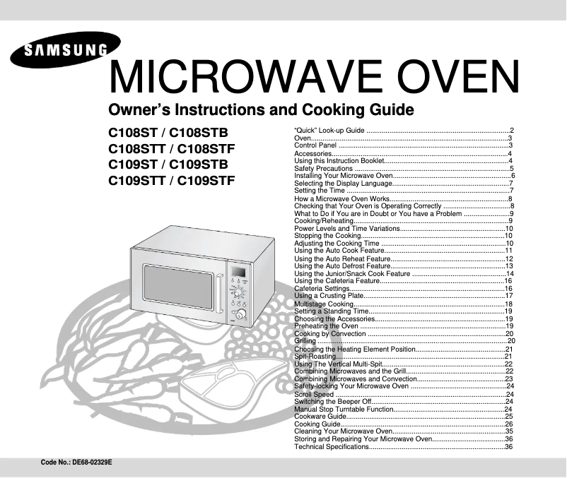 Página 1 del manual Manual de usuario Samsung C109STB