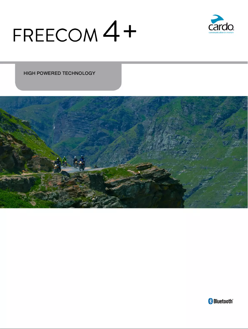 Page 1 of the manual User Manual Cardo Scala Rider Freecom 4 Plus