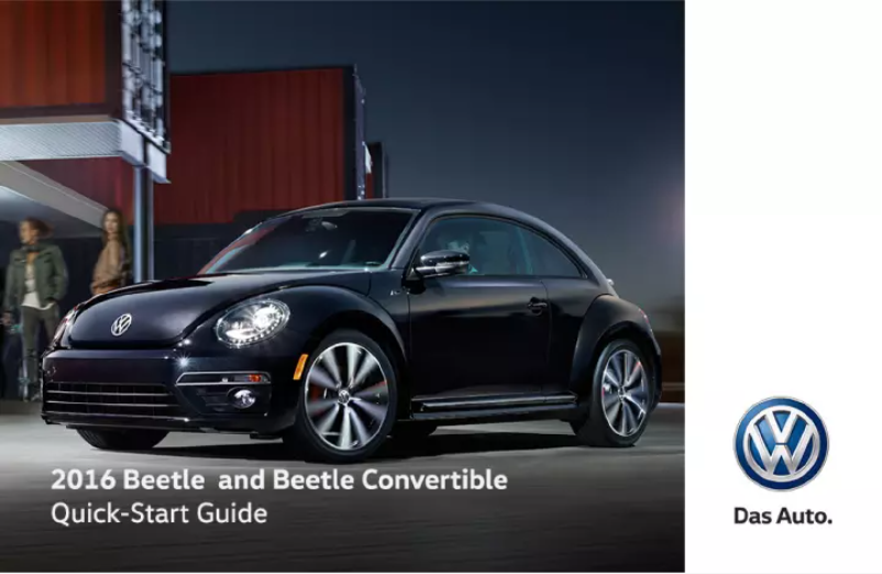 Page 1 de la notice Manuel utilisateur Volkswagen Beetle (2016)