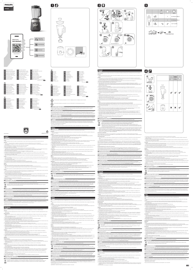 Page 1 de la notice Manuel utilisateur Philips HR3020