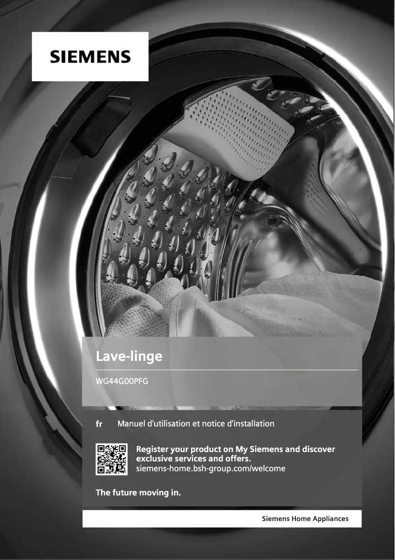 Page 1 de la notice Manuel utilisateur Siemens WG44G00PFG