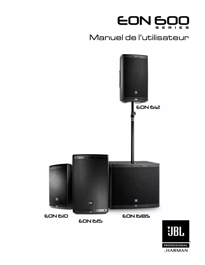 Page 1 de la notice Manuel utilisateur JBL EON618S