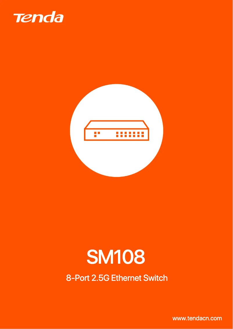 Page 1 de la notice Fiche technique Tenda SM108