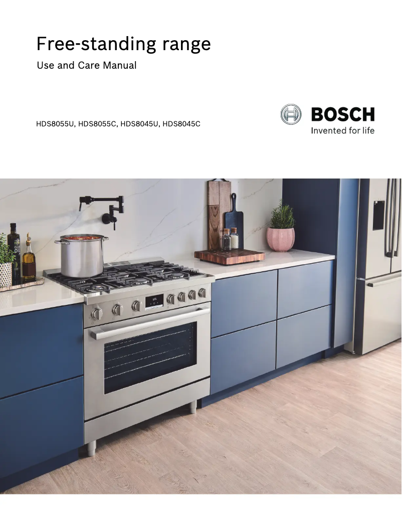 Page 1 de la notice Manuel utilisateur Bosch HDS8045U