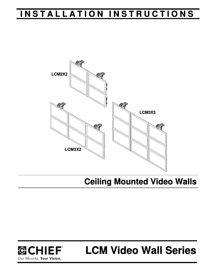 Página 1 del manual Manual de usuario Chief LCM3X2U