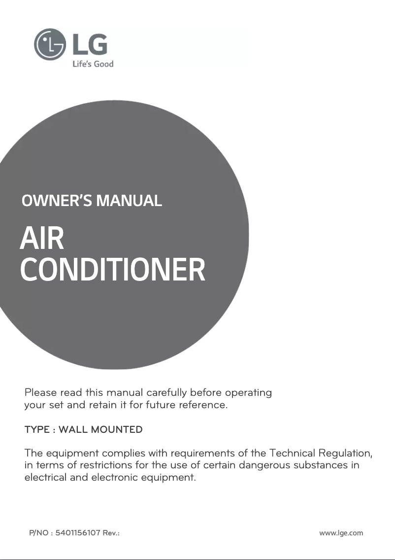 Page 1 de la notice Manuel utilisateur LG KSUH1865NA4