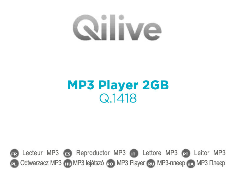 Page 1 de la notice Manuel utilisateur Qilive Q.1418