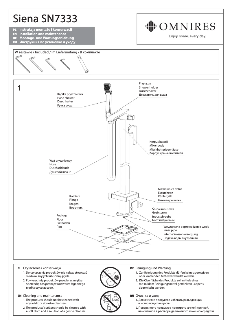 Página 1 del manual Manual de usuario Omnires Siena SN7333