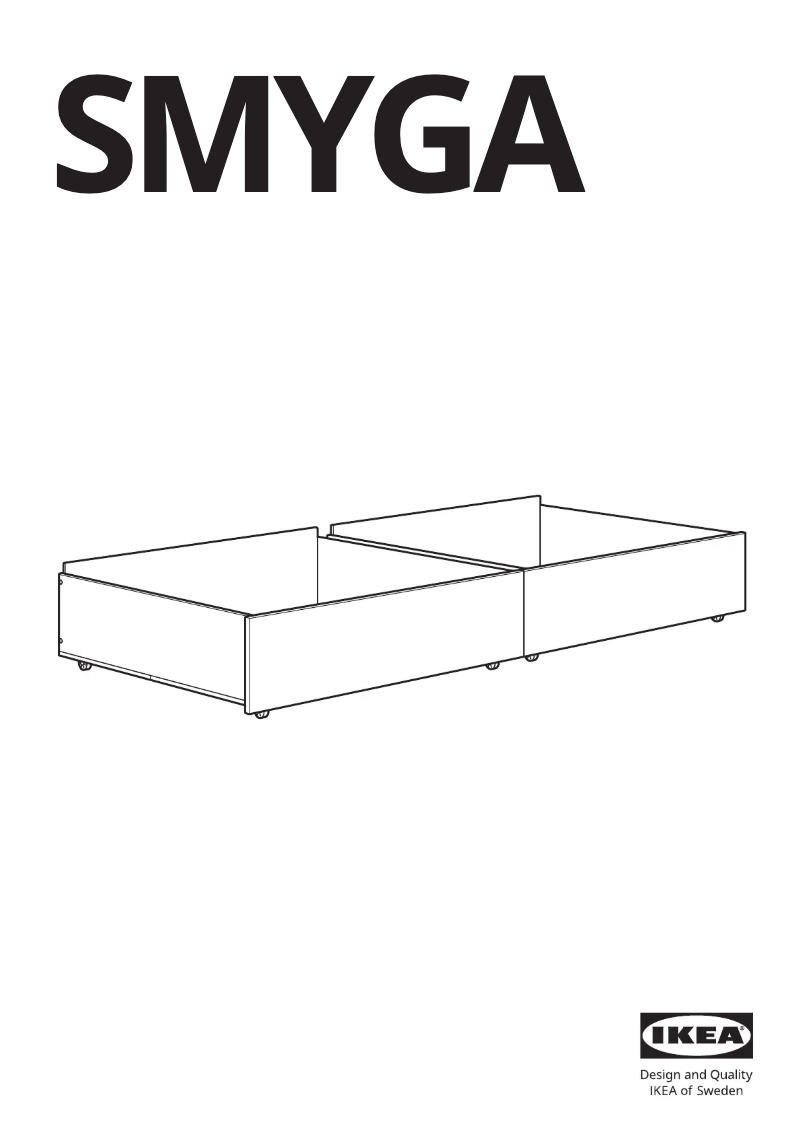 Page 1 de la notice Manuel utilisateur Ikea SMYGA 705.078.21