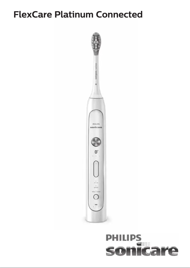 Page 1 de la notice Manuel utilisateur Philips Sonicare FlexCare Platinum Connected HX9192