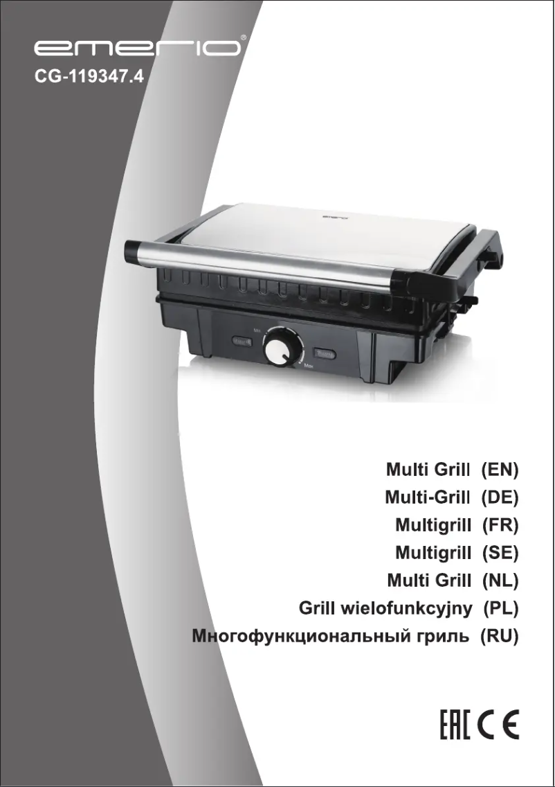 Page 1 de la notice Manuel utilisateur Emerio CG-119347.4