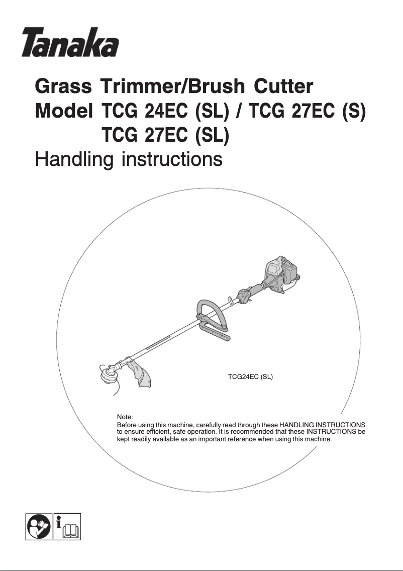 Page 1 de la notice Manuel utilisateur Tanaka TCG 24EC(SL)