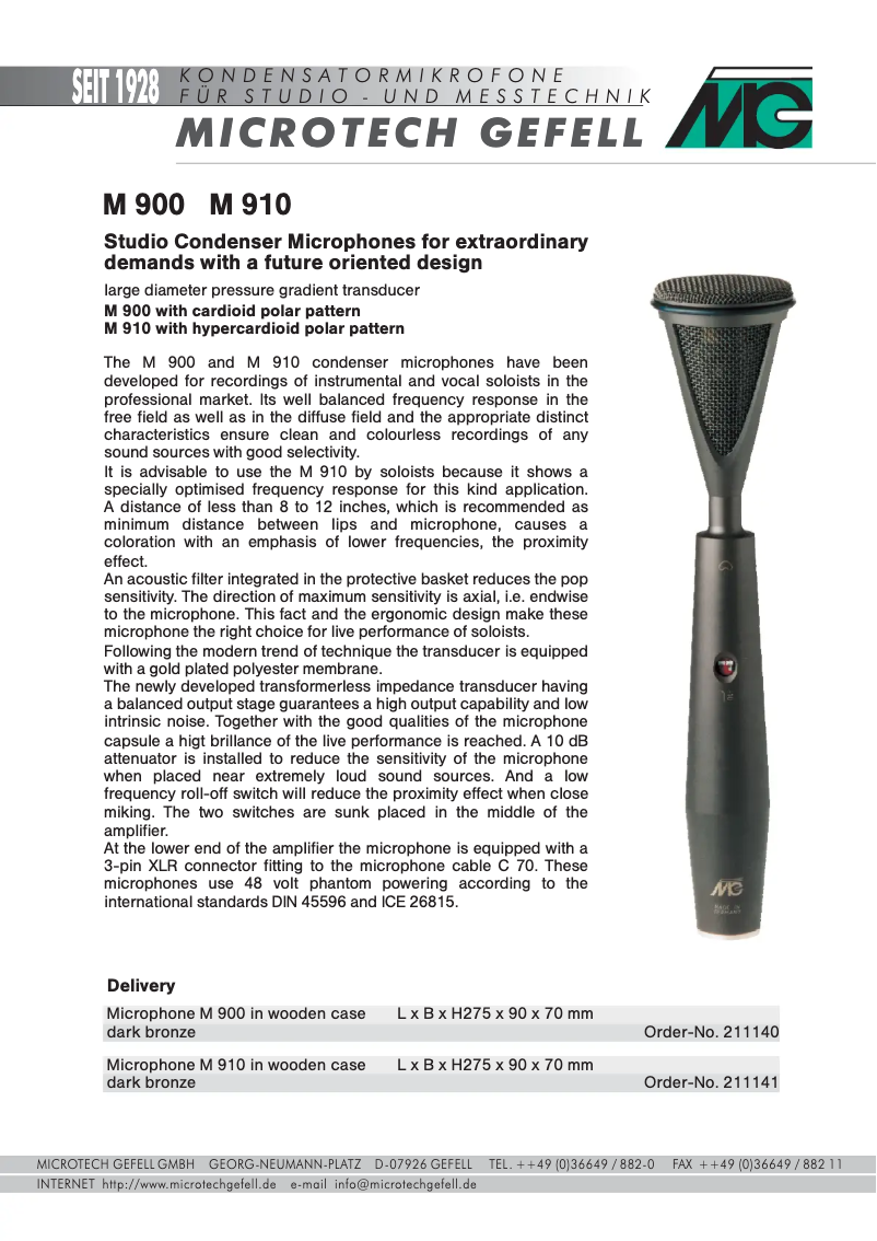 Image de la première page du manuel de l'appareil M 910