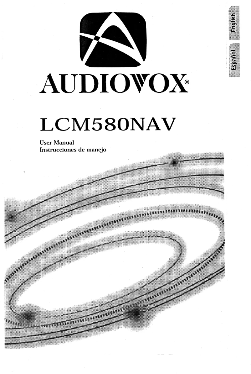 Page 1 de la notice Manuel utilisateur audiovox LCM580NAV