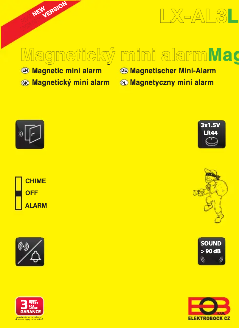 Page 1 de la notice Manuel utilisateur Elektrobock LX-AL3