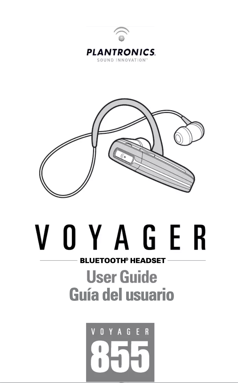 Page 1 de la notice Manuel utilisateur Plantronics Voyager 855