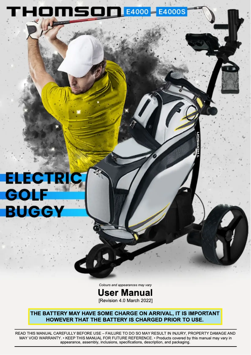 Page 1 de la notice Manuel utilisateur Thomson E4000