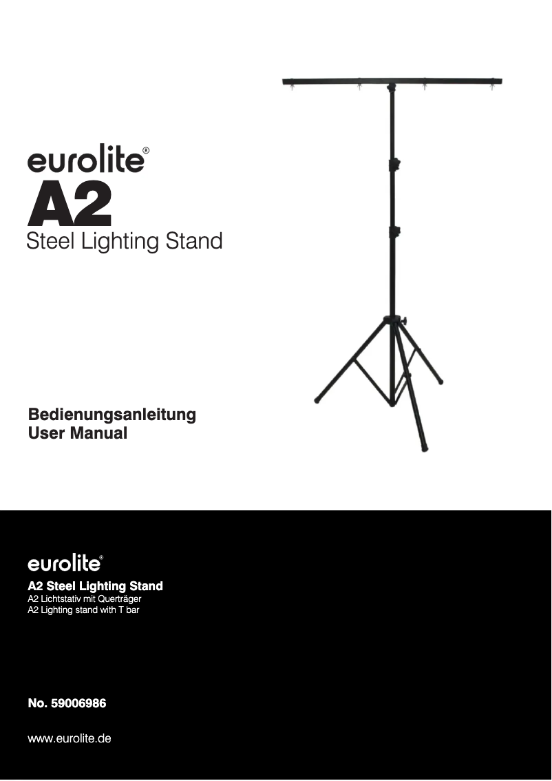 Page 1 de la notice Manuel utilisateur Eurolite A2