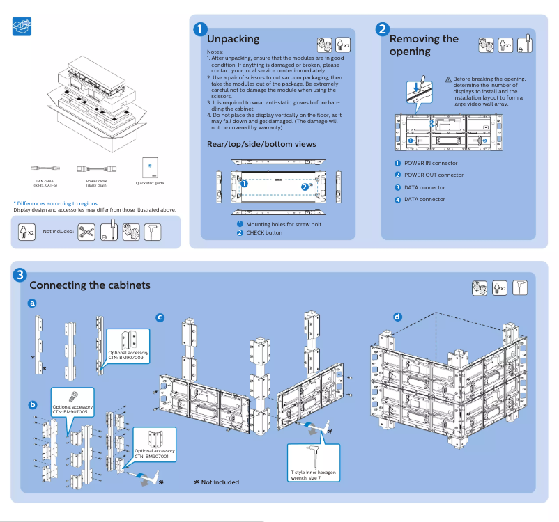 Page 1 of the manual Quick Start Guide Philips 31BDL7319L