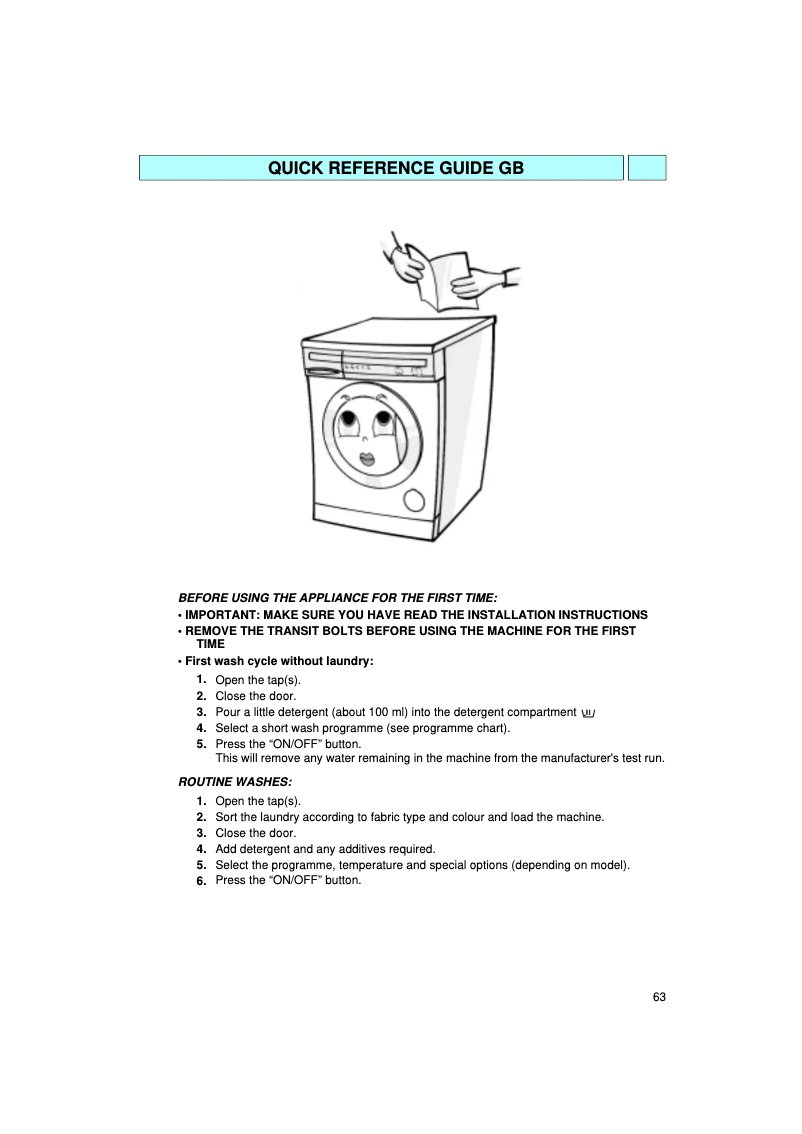 Página 1 del manual Manual de usuario Whirlpool AWM 214