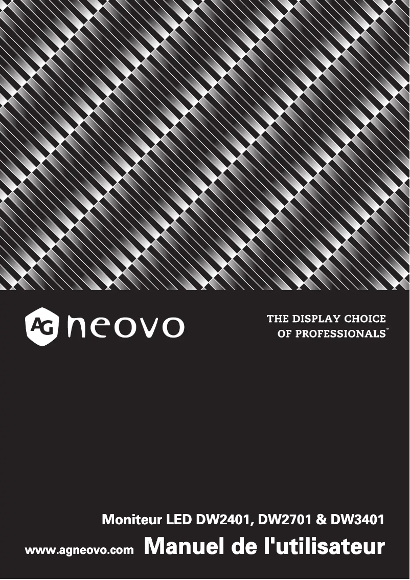 Page 1 of the manual User Manual AG Neovo DW2701