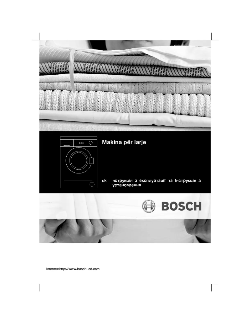 Page 1 de la notice Manuel utilisateur Bosch WAA2016KBY