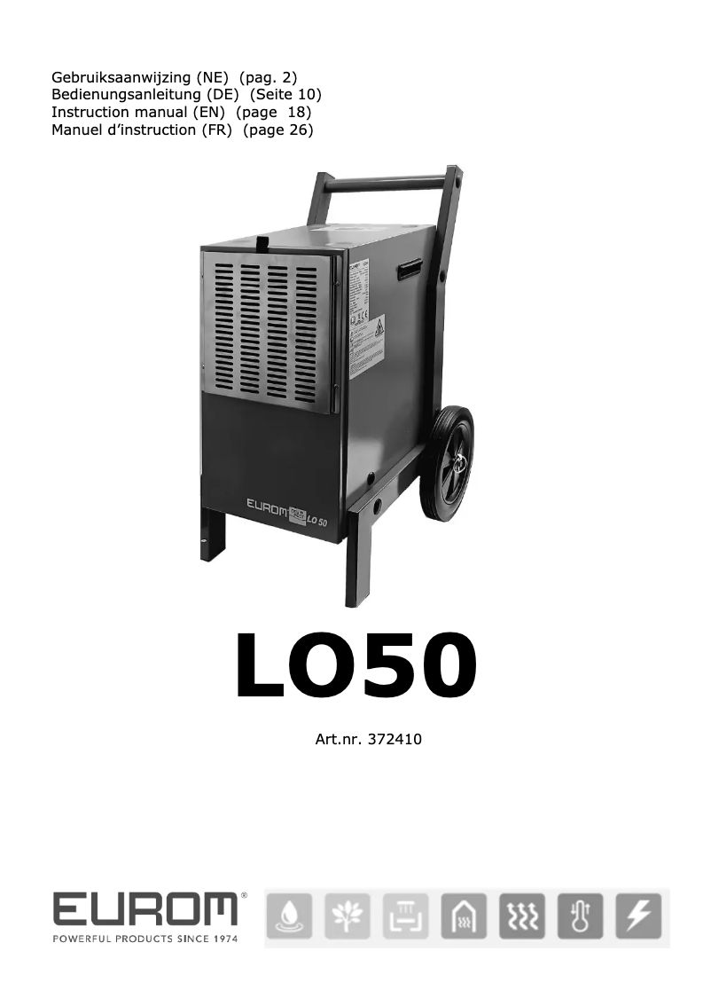 Página 1 del manual Manual de usuario Eurom LO50