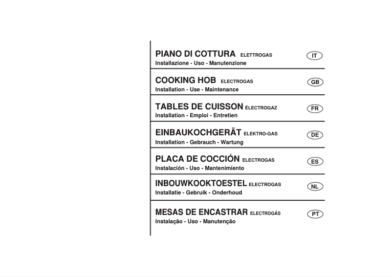 Page 1 de la notice Manuel utilisateur Fagor 5FID-4GL X