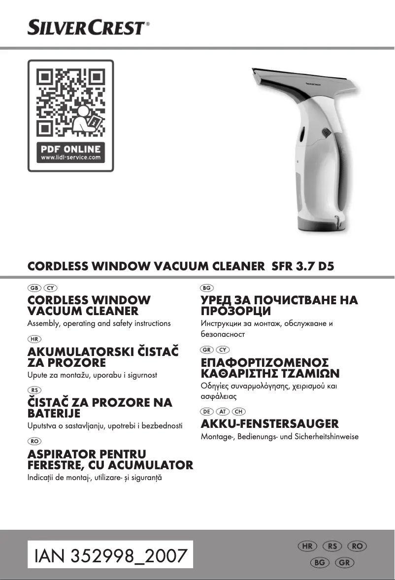 Página 1 del manual Manual de usuario SilverCrest SFR 3.7 D5