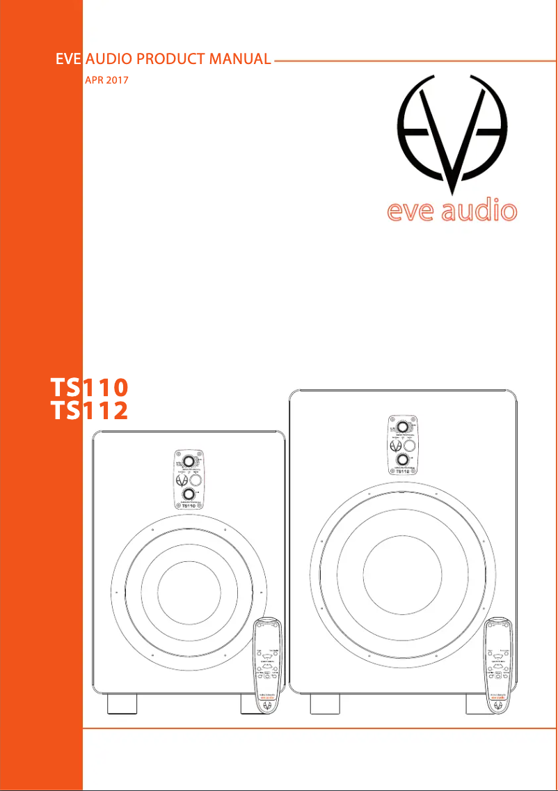 Page 1 de la notice Manuel utilisateur Eve Audio TS112