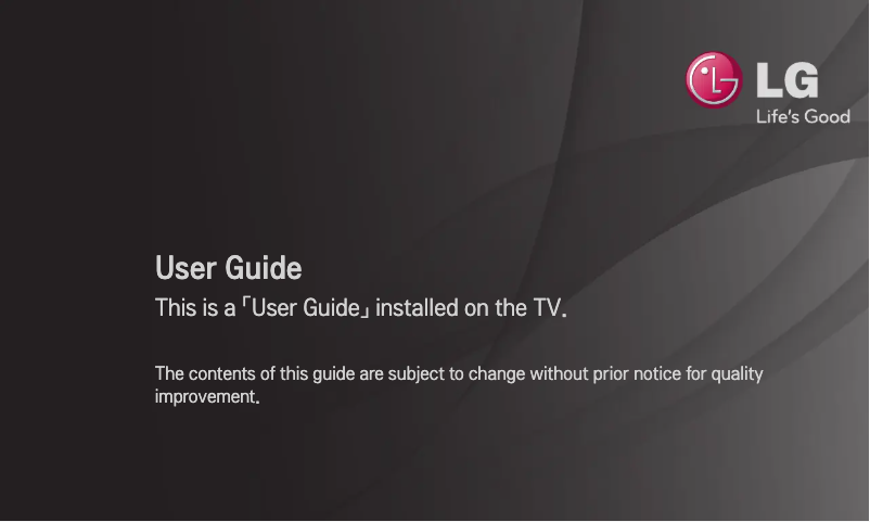 Page 1 de la notice Manuel utilisateur LG 55LM660T