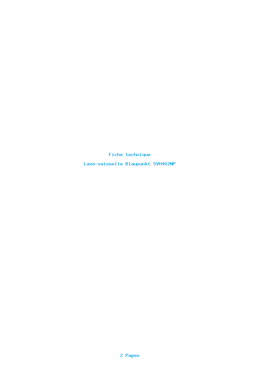 Image de la première page du manuel de l'appareil 5VH402NP