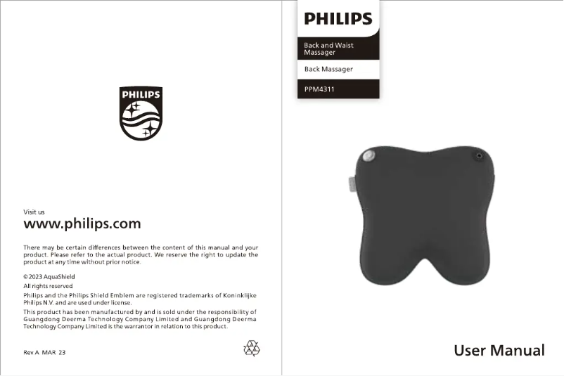 Page 1 de la notice Manuel utilisateur Philips PPM4311