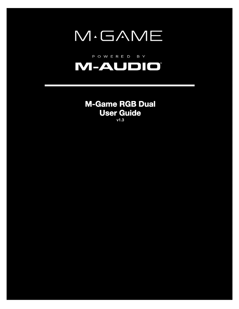 Page 1 de la notice Manuel utilisateur M-GAME RGB Dual
