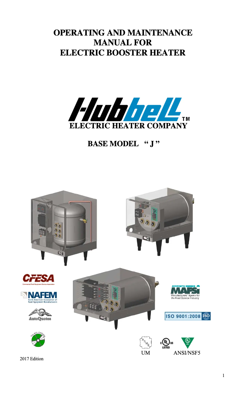 Página 1 del manual Manual de usuario Hubbell J1654T4