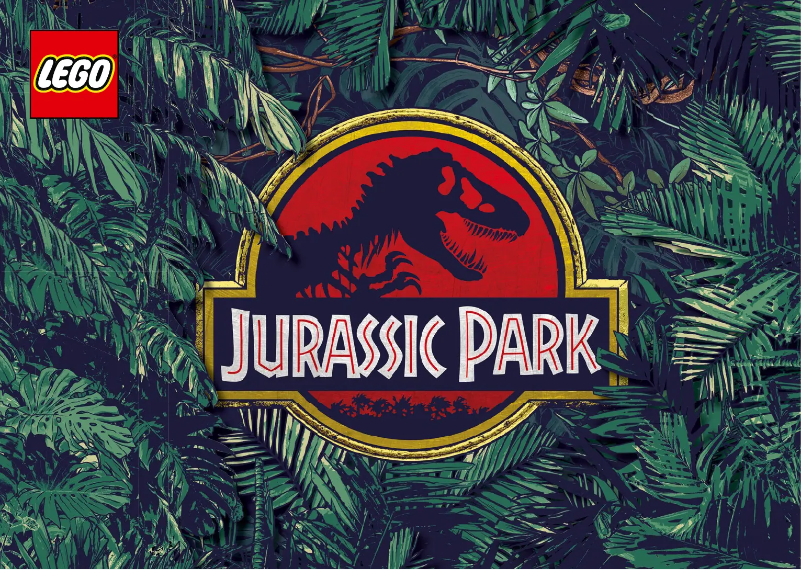 Page 1 de la notice Consignes visuelles Lego Jurassic Park 76956