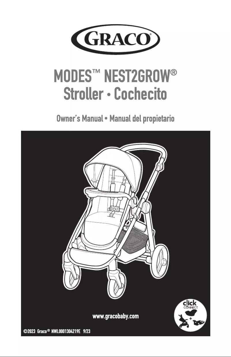 Página 1 del manual Guía de inicio rápido Graco Modes Nest2Grow DLX