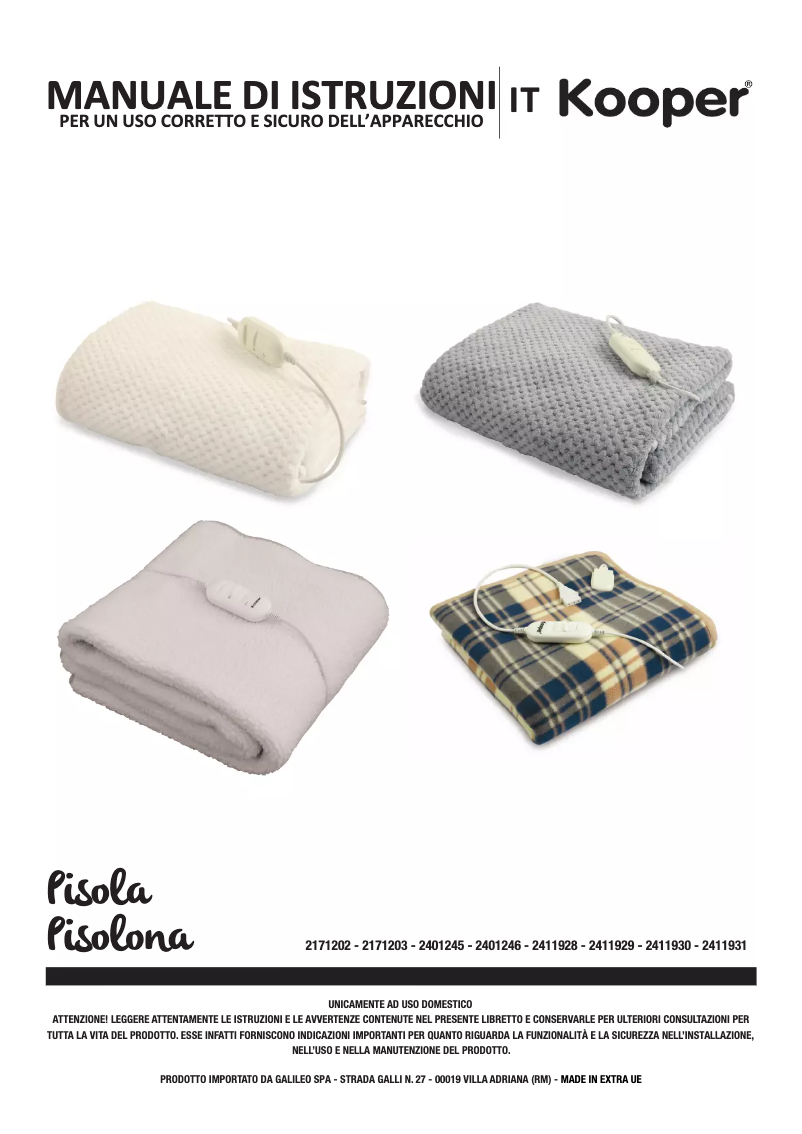 Page 1 de la notice Manuel utilisateur Kooper 2411929