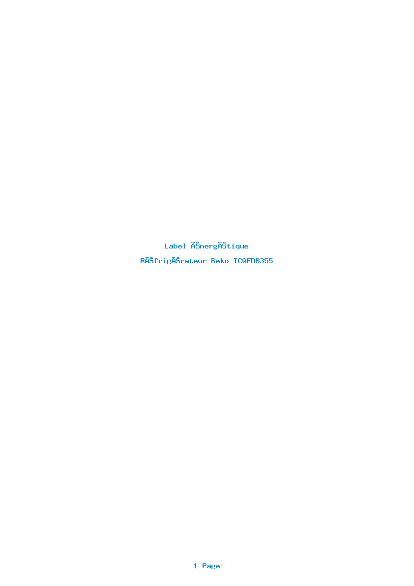 Image de la première page du manuel de l'appareil ICQFDB355