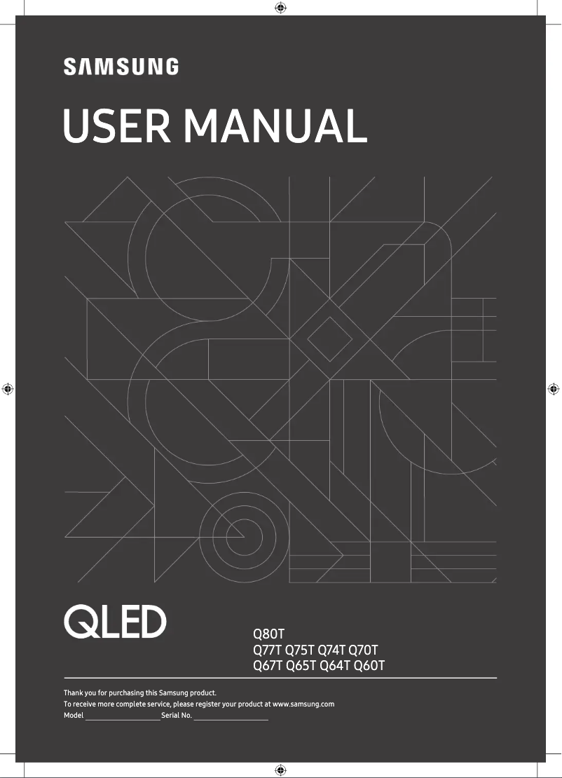 Página 1 del manual Manual de usuario Samsung QLED 65Q64T