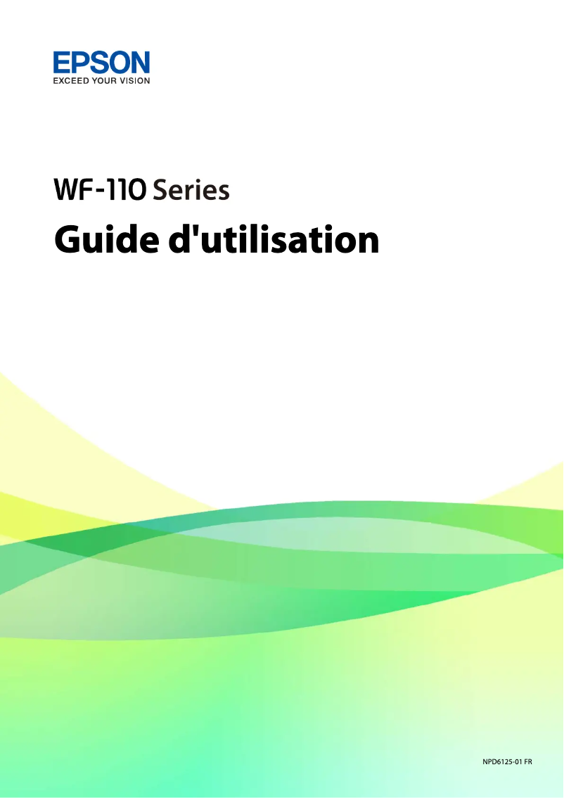 Página 1 del manual Manual de usuario Epson WorkForce WF-110