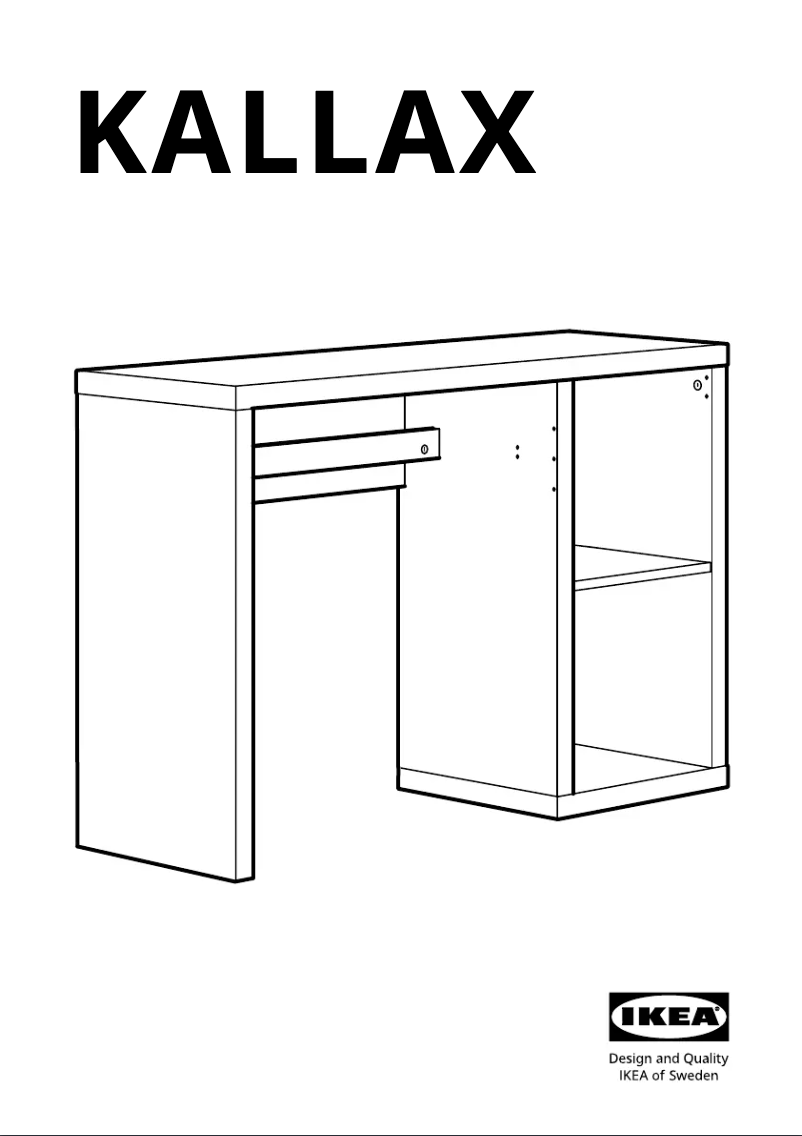 Page 1 de la notice Manuel utilisateur Ikea KALLAX 705.851.02