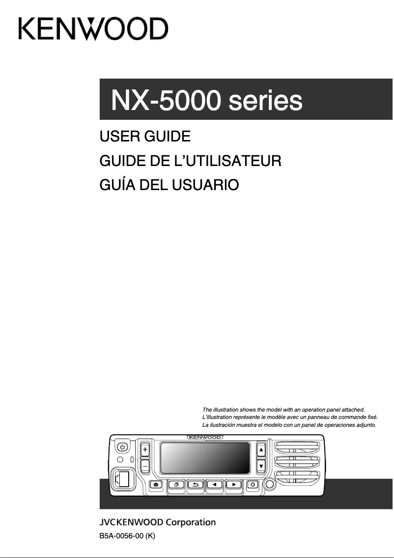 Page 1 de la notice Manuel utilisateur Kenwood NX-5700B