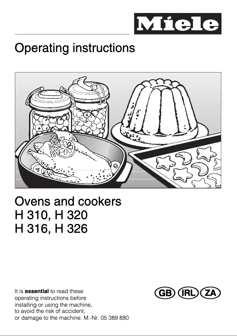 Page 1 de la notice Manuel utilisateur Miele H 316