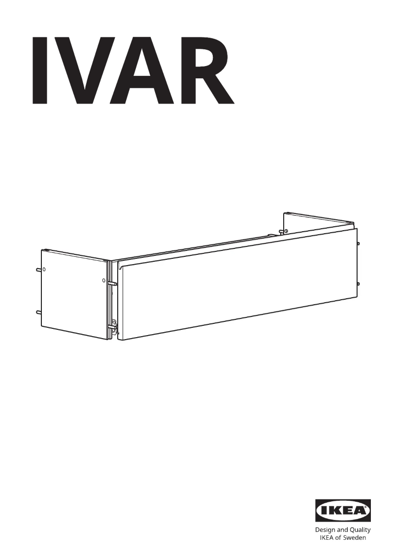 Page 1 de la notice Manuel utilisateur Ikea IVAR 904.889.06